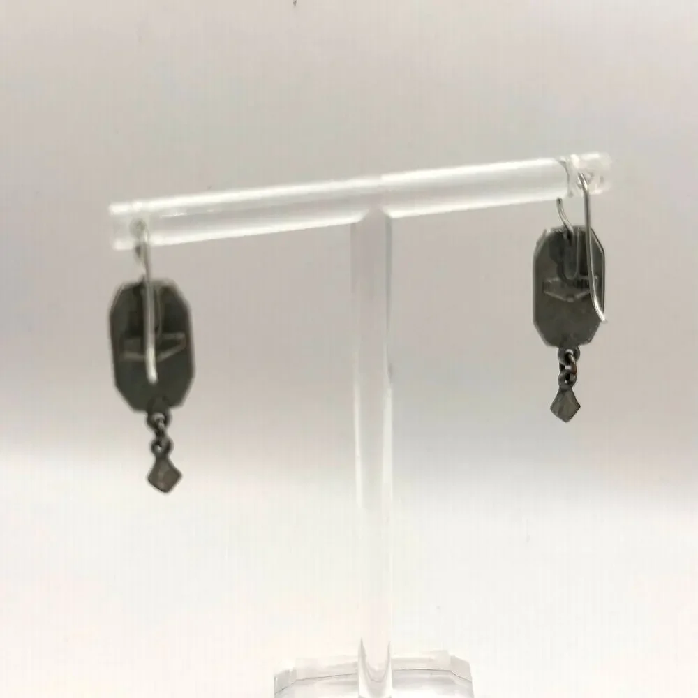 Ben Amun Earring Retro Vintage Signed Dangle Drop Art Deco Jewelry